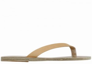 Infradito Ancient Greek Sandals Hera Leather Donna Beige | GKV9024JW