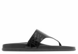 Infradito Ancient Greek Sandals Mera Footbed Donna Nere | QNC3567TY