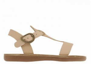 Sandali Bassi Ancient Greek Sandals Little Amber Soft Bambino Beige | IDI9872KQ