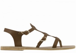 Sandali Casual Ancient Greek Sandals Grace Kelly Leather Donna Marroni Scuro | HYI9859BB