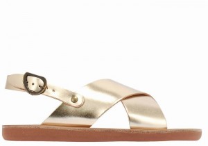 Sandali Casual Ancient Greek Sandals Little Maria Soft Bambino Oro Bianche | YTF2195BP