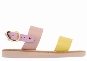 Sandali Casual Ancient Greek Sandals Little Clio Soft Bambino Gialle Rosa Viola | LXW6337GM