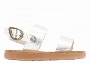 Sandali Casual Ancient Greek Sandals Little Clio Soft Bambino Argento | QTP2869HL