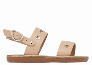 Sandali Casual Ancient Greek Sandals Little Clio Eyelets Soft Bambino Beige | APB8746AI