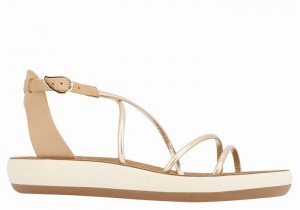 Sandali Con Cinturino Ancient Greek Sandals Anastasia Comfort Donna Beige Oro Bianche | HND6132UD