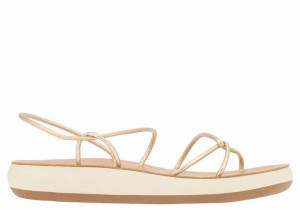 Sandali Con Cinturino Sul Retro Ancient Greek Sandals Taxidi Comfort Donna Oro Bianche | YZX9056DY