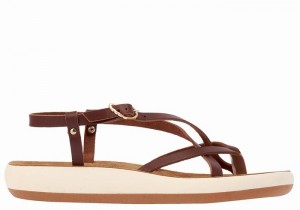 Sandali Con Cinturino Sul Retro Ancient Greek Sandals Semele Comfort Donna Caffè | CLK3095GR