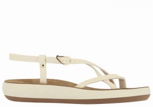 Sandali Con Cinturino Sul Retro Ancient Greek Sandals Semele Comfort Donna Bianche | DBP2348ET