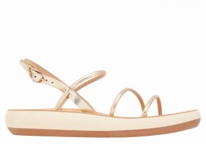 Sandali Con Cinturino Sul Retro Ancient Greek Sandals Polis Donna Oro Bianche | RBH5550BX