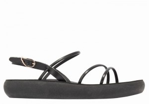 Sandali Con Cinturino Sul Retro Ancient Greek Sandals Polis Donna Nere | NDR2225XL