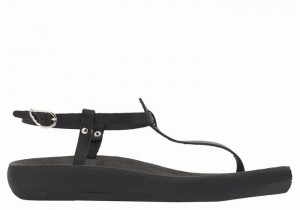 Sandali Con Cinturino Sul Retro Ancient Greek Sandals Lito Comfort Donna Nere | ZMC8815JY