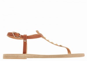 Sandali Con Cinturino Sul Retro Ancient Greek Sandals Lito Bee Donna Marroni Scuro | EOF2558SF