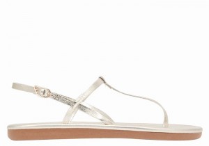 Sandali Con Cinturino Sul Retro Ancient Greek Sandals Lito Flip Flop Donna Oro Bianche | YZR1610ZV