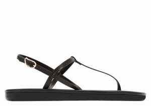 Sandali Con Cinturino Sul Retro Ancient Greek Sandals Lito Flip Flop Donna Nere | JDW3429GA