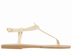 Sandali Con Cinturino Sul Retro Ancient Greek Sandals Lito Flip Flop Leather Donna Bianche | QKT432LE