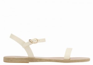 Sandali Con Cinturino Sul Retro Ancient Greek Sandals Irida Leather Donna Bianche | WPO9928YU