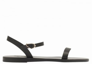 Sandali Con Cinturino Sul Retro Ancient Greek Sandals Irida Leather Donna Nere | OBZ4216HD