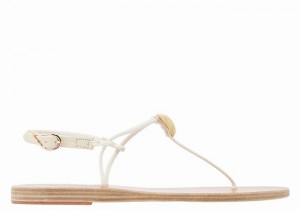 Sandali Con Cinturino Sul Retro Ancient Greek Sandals Dimitra Flip Flop Donna Bianche | SGL3215FX