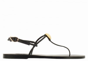 Sandali Con Cinturino Sul Retro Ancient Greek Sandals Dimitra Flip Flop Donna Nere | KAE8615OW