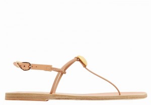 Sandali Con Cinturino Sul Retro Ancient Greek Sandals Dimitra Flip Flop Donna Beige | SCC9719WI