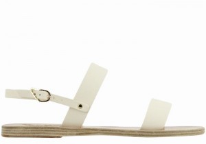 Sandali Con Cinturino Sul Retro Ancient Greek Sandals Clio Donna Bianche | VHF1079ZP