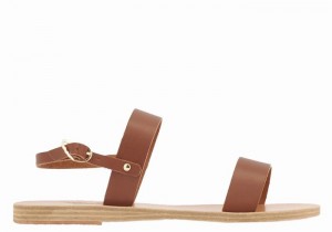 Sandali Con Cinturino Sul Retro Ancient Greek Sandals Clio Donna Marroni Scuro | QNN6391IK