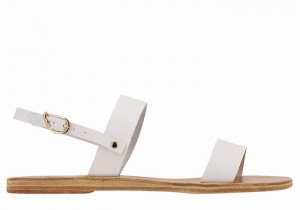 Sandali Con Cinturino Sul Retro Ancient Greek Sandals Clio Donna Bianche | BHS9760RR