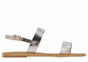 Sandali Con Cinturino Sul Retro Ancient Greek Sandals Clio Donna Argento | PRA8479DL