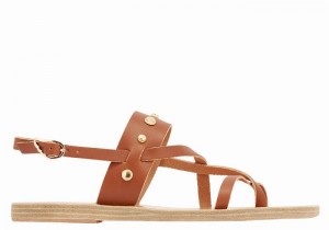 Sandali Con Cinturino Sul Retro Ancient Greek Sandals Alethea Bee Donna Marroni Scuro | ODN7799EZ