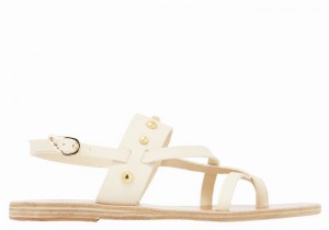 Sandali Con Cinturino Sul Retro Ancient Greek Sandals Alethea Bee Donna Bianche | BIQ312GM