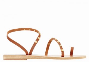 Sandali Con Puntale Ancient Greek Sandals Eleftheria Bee Donna Marroni Scuro | XGU4525FS