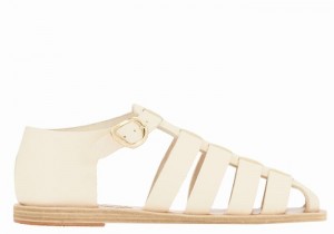 Sandali Pescatore Ancient Greek Sandals Homeria Donna Bianche | RFL195EG