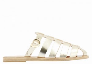 Sandali Pescatore Ancient Greek Sandals Cosmia Donna Oro Bianche | LOI1846DX