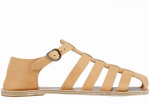 Sandali Pescatore Ancient Greek Sandals Homer Uomo Beige | HEE5213WI