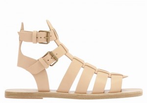 Sandali Pescatore Ancient Greek Sandals Alexandros Leather Uomo Beige | XQY7133SX