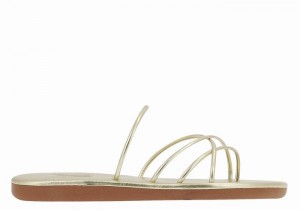 Sandali Scorrevoli Ancient Greek Sandals Pu Donna Oro Bianche | LWI863PC