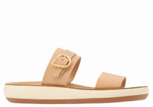 Sandali Scorrevoli Ancient Greek Sandals Preveza Comfort Donna Beige | NLI4190SK