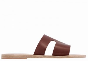 Sandali Scorrevoli Ancient Greek Sandals Apteros Donna Caffè | QKW9274PC