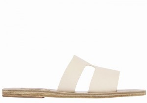 Sandali Scorrevoli Ancient Greek Sandals Apteros Donna Bianche | SYK742LZ