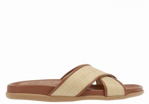 Sandali Scorrevoli Ancient Greek Sandals Thais Footbed Donna Beige Marroni | FEP7731ME