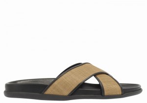 Sandali Scorrevoli Ancient Greek Sandals Thais Footbed Donna Marroni Nere | AIB6267WB