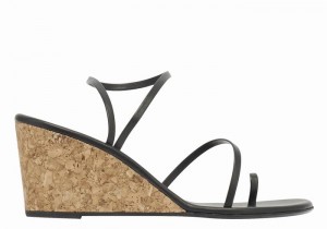 Sandali Zeppa Ancient Greek Sandals Chora Mid Donna Nere | JNU8365KN