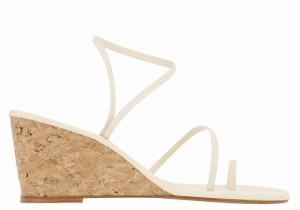 Sandali Zeppa Ancient Greek Sandals Chora Mid Donna Bianche | NGA3385CL