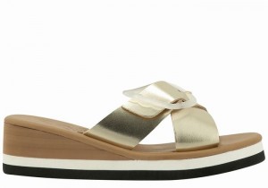 Sandali Zeppa Ancient Greek Sandals Thais Rainbow Donna Oro Bianche | GEG9552GJ