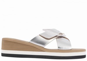 Sandali Zeppa Ancient Greek Sandals Thais Rainbow Donna Argento | KXX7653DI