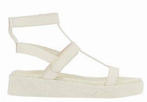 Sandali con Plateau Ancient Greek Sandals Efrosini Leather Donna Bianche | LDY3134AJ