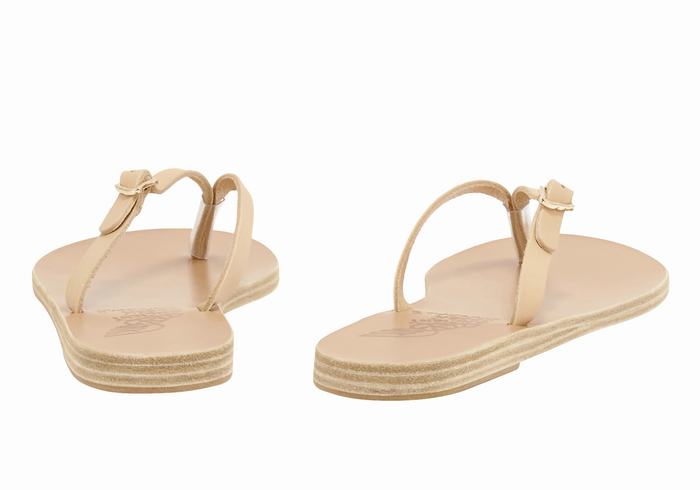 Infradito Ancient Greek Sandals Dihalo Leather Donna Beige | ETM4770LI