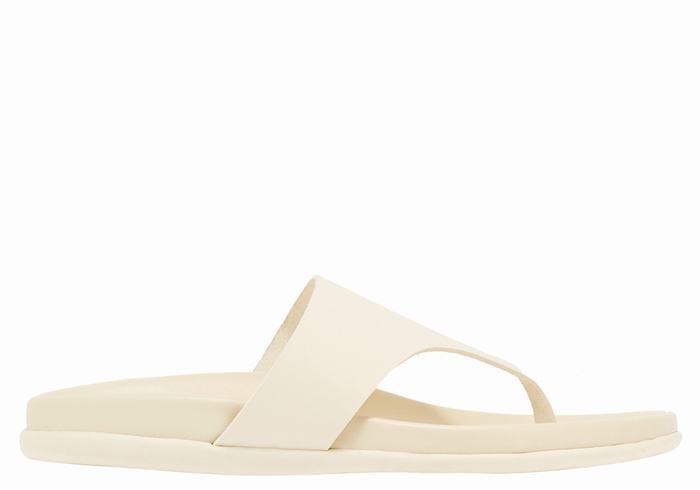 Infradito Ancient Greek Sandals Mera Footbed Donna Bianche | SXK3957GQ