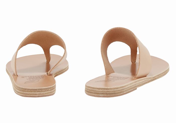 Infradito Ancient Greek Sandals Mera Leather Donna Beige | YEW4411AC