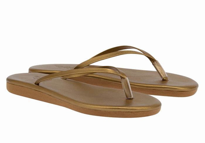 Infradito Ancient Greek Sandals Saionara Donna Oro Marroni | HTF6091TL